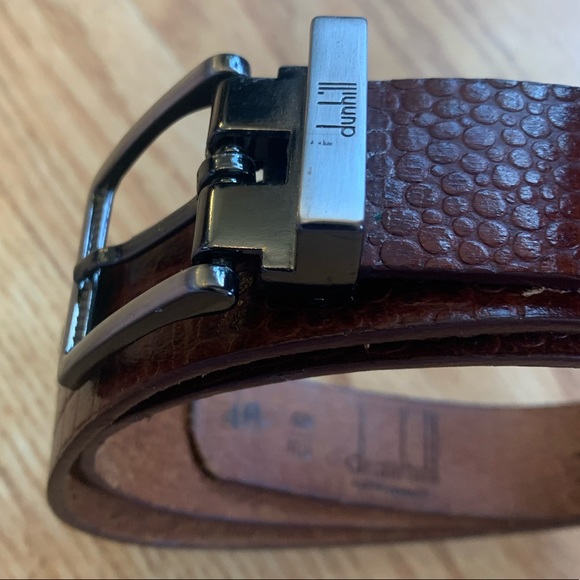 dunhill leather belt